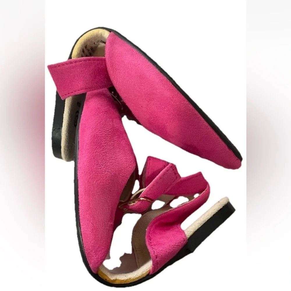 ROLLO'S Vibrant Pink Ankle Flats Shoes - Take along fold up shoes